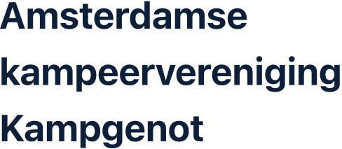 Amsterdamse kampeervereniging Kampgenot